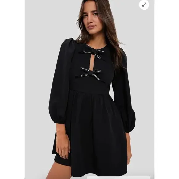 Hyacinth House | Dresses | Tuckernuck Hyacinth House Embellished Bow Blair  Mini Dress Sz M | Poshmark